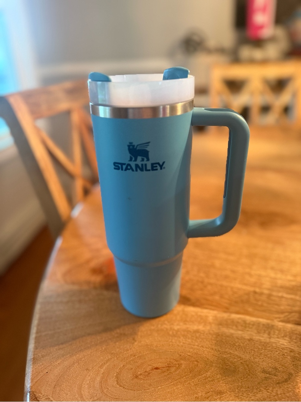 Stanley Teal Travel Tumbler with Handle and Lid